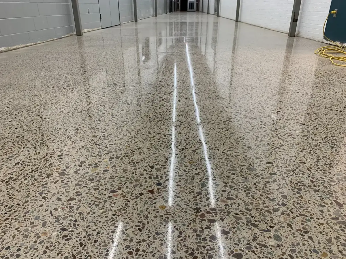 Polished aggregate closeup